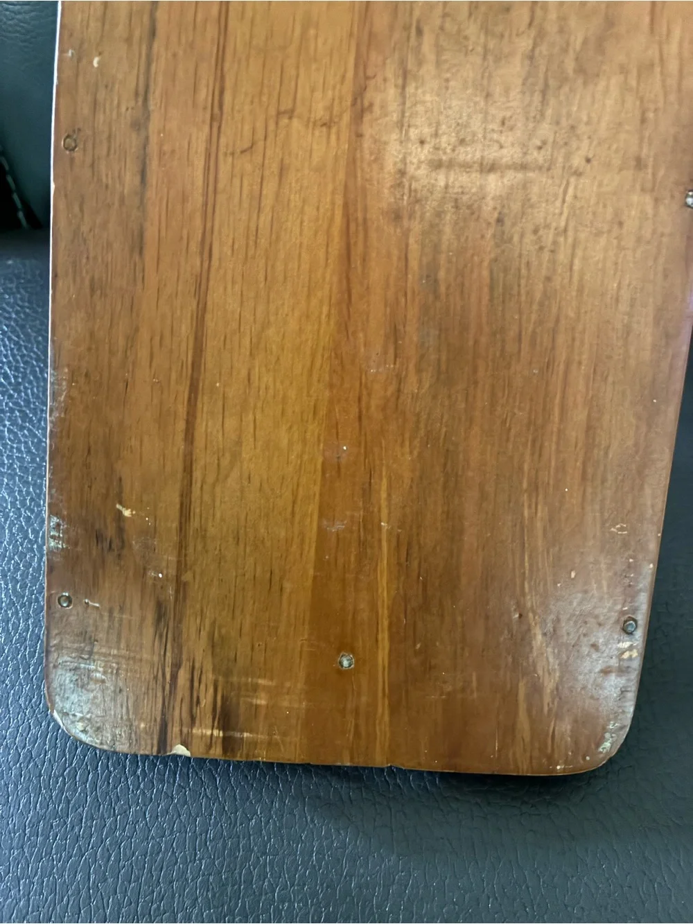 Vtg Milbern Wood Wall Organizer Mail Holder - Brown Letter, Bill, Misc.